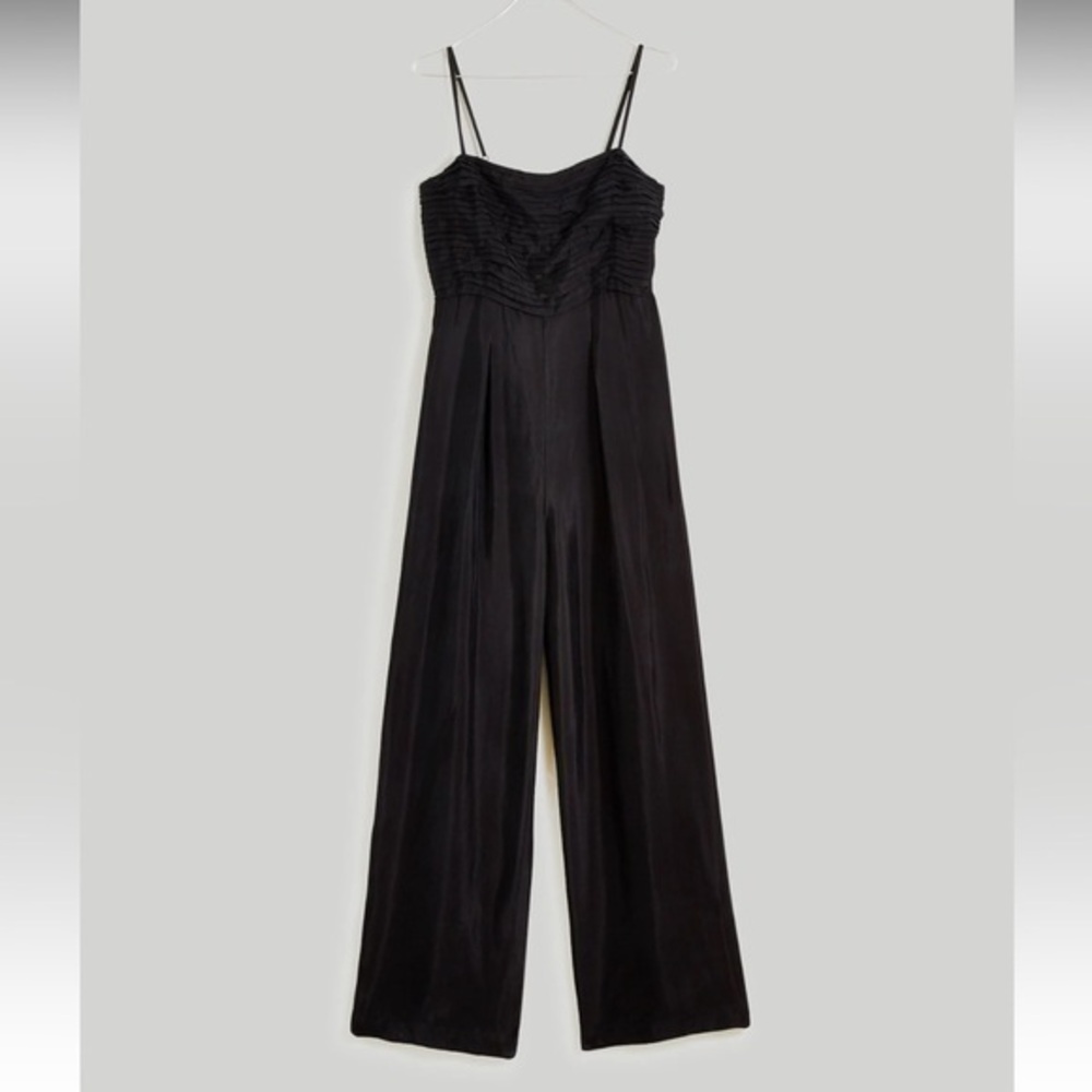 Madewell Ruched Crop Straight-Leg Jumpsuit | 12